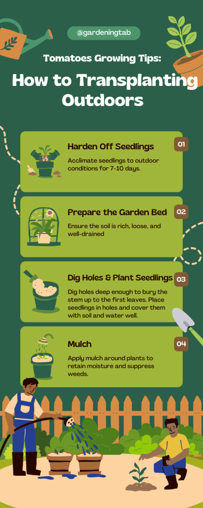 Best way to transplanting outdoors tomatoes