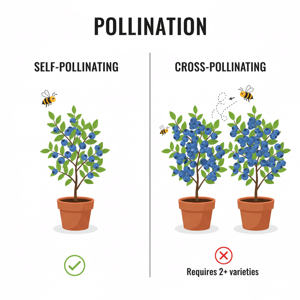 self-pollination vs. cross-pollination