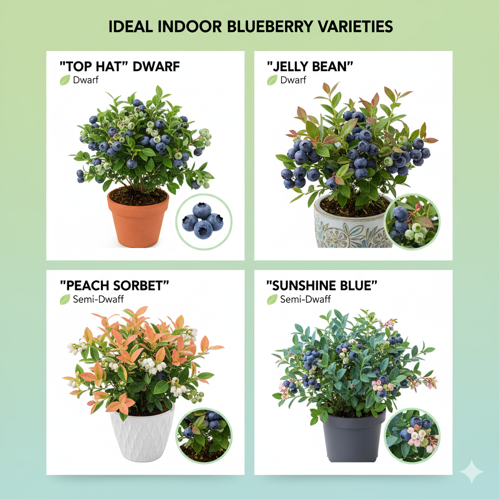 Best Blueberry Varieties for Indoor Growing