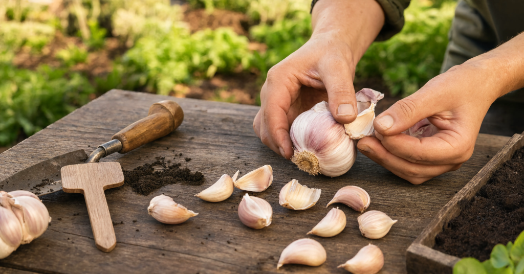 How to Plant Garlic Cloves