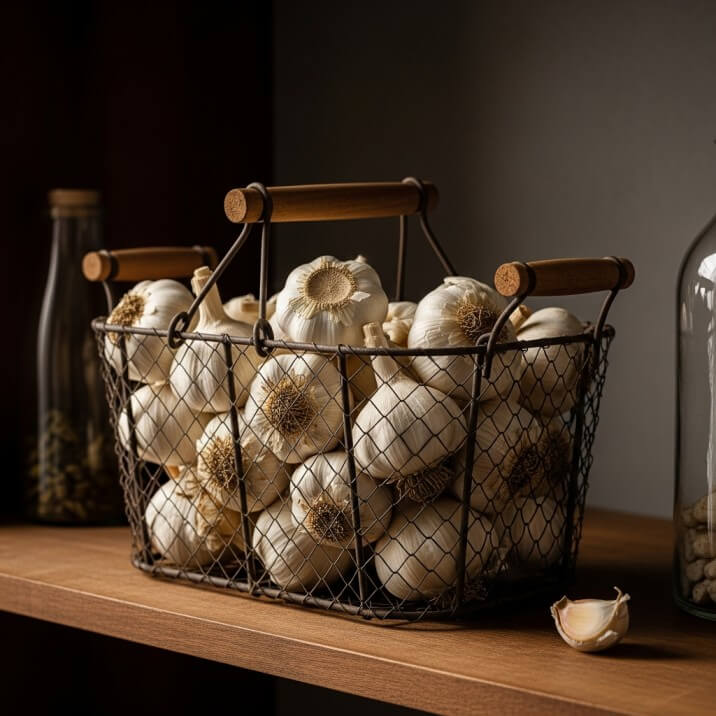 How to Store Cured Garlic