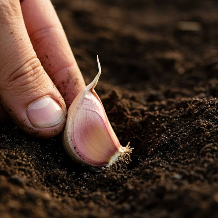 Plant Cloves the Right Way Up